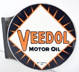 Veedol Motor Oil Porcelain Flange Sign (TAC)