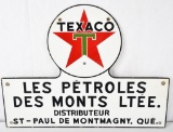 Texaco (white-T) Distributeur Truck Door Porcelain Sign (TAC)
