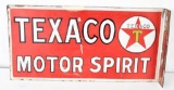 Texaco (black-T) Motor Spirit Porcelain Flange Sign