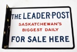 The Leader-Post For Sale Here Metal Sign