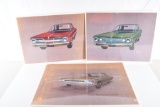 3-1964 Chrysler Original Styling Art Pieces