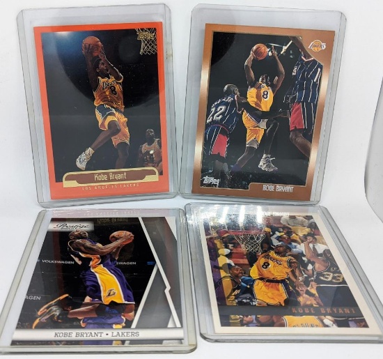 Lot of 4 Kobe Bryant NBA Basketball Cards Topps Prestige HTF Orange Version all Ex to NrMint