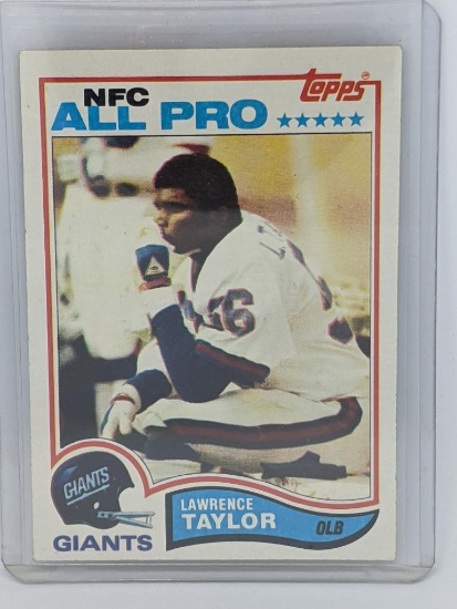 1982 Topps NFL Football Lawrence Taylor Rookie Card EXCELLENT!