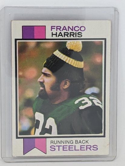 1973 Topps Franco Harris Football Rookie Card Pittsburgh Steelers Very Good +