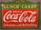 Drink Coca-Cola Lunch-Candy Porcelain Sign
