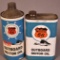2-Phillips 66 Outboard Motor Oil Quart Cans