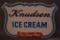 Knudsen Ice Cream Metal Sign