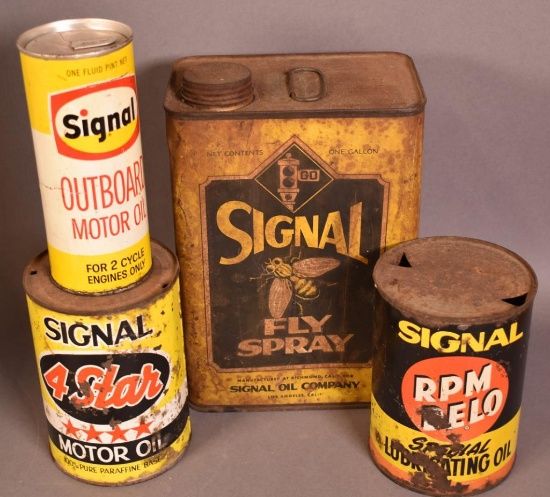 Group lot of Signal Cans