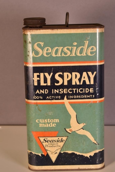Seaside Fly Spray One Gallon Rectangle Metal Can