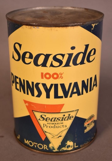 Seaside 100% Pennsylvania Motor Oil Quart Can