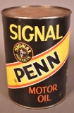 Signal Penn Motor Oil Quart Can