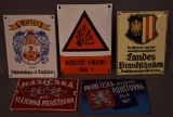 5-Small Foreign Porcelain Signs