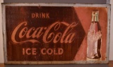 Rustic Looking Coca-Cola Ice Cold Metal Sign