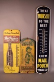 3-Thermometers Mail Pouch, Dr. Pepper & Ramon's