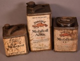Box lot of 3-Mobil Square Metal Can