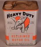 Heavy Duty Motor Oil w/Silver Elephant Two Gallon Can