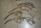 6-Large Brass Gas Pump Nozzles