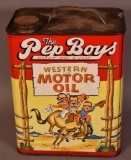Pep Boys Western Motor Oil Two Gallon Can