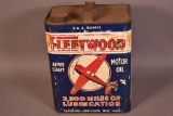 Fleetwood Motor Oil w/Plane Two Gallon Can