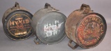 3-Five Gallon Rocker Cans, HyVis, Pennzbest & Sinclair