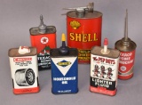 6-Handy Oiler Metal Cans