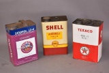3-One Gallon Rectangle Metal Cans