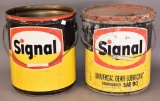 2-Signal (New Logo) Five Gallon Round Metal Buckets