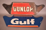 Gulf & Dunlop Metal Tire Stand Sides