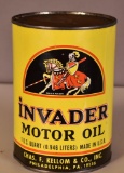 Invader Motor Oil w/logo Quart Can