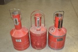 3-Five Gallon Metal Test Cans