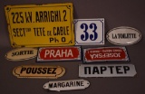 8-Smaller Foreign Porcelain Signs