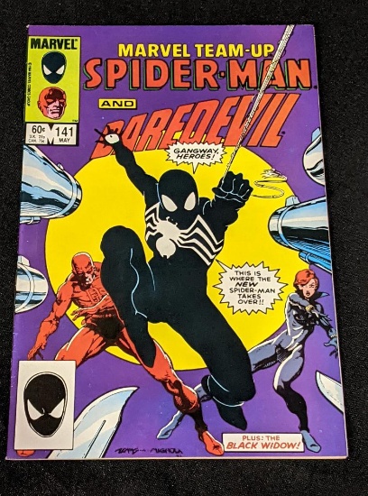Marvel Team Up Spiderman and Daredevl #141 Key First Black Costume Comic Book