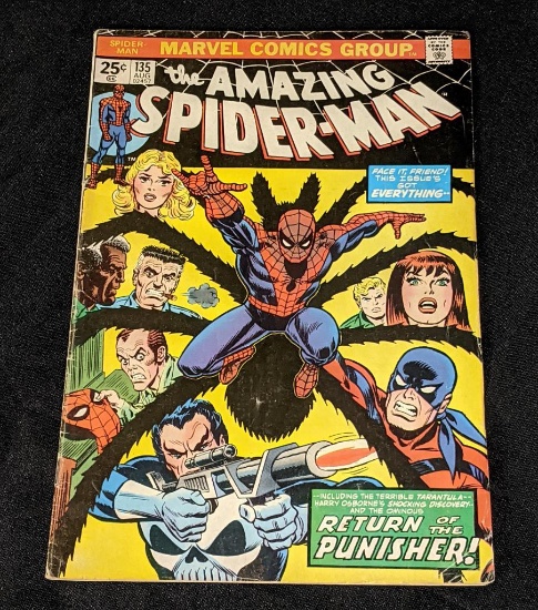 Spiderman #135 2nd Appearance PUNISHER Marvel Comic Book