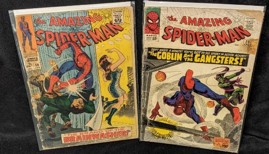 The Amazing Spiderman #23 & #59 Green Goblin & Brainwasher