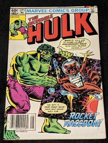 The Incredible Hulk #271 Rocket Raccoon Marvel Comic Book