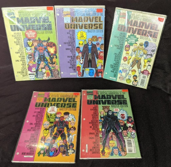 Lot of 5 Marvel Universe Comic Handbooks