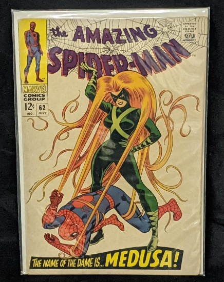 The Amazing Spiderman #62 Medusa Cover Art Marvel Comic Book