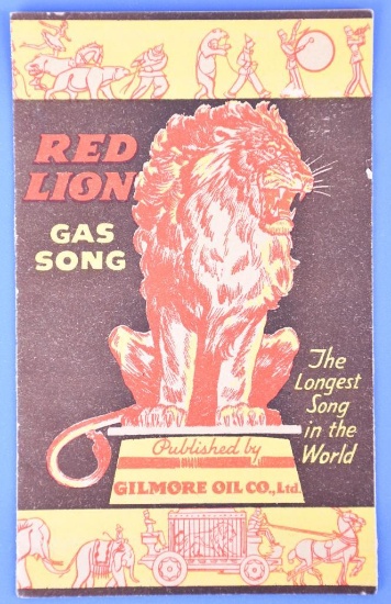 Gilmore Oil Co. Red Lion Gas Song Booklet