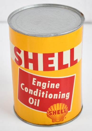 Shell Engine Conditioning Oil Quart Metal Can