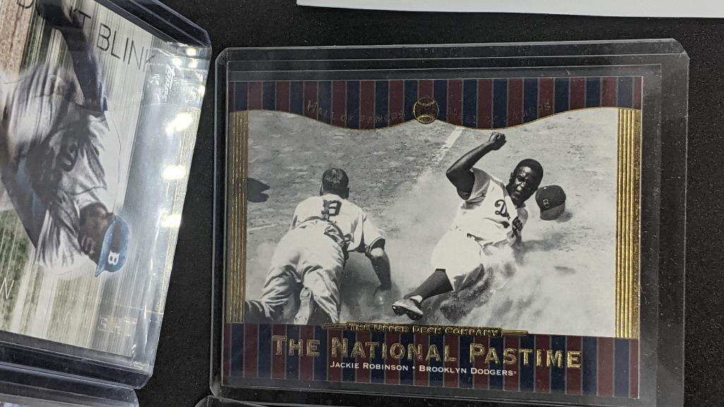  Jackie Robinson Brooklyn Dodgers Assorted Baseball Cards 5 Card  Lot