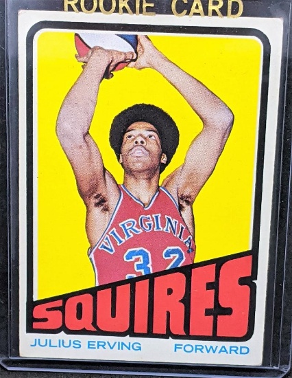 1972 Topps Julius Erving Rookie Card Nicely Centered!