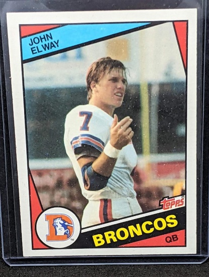 1984 Topps John Elway NFL Rookie Card Denver Broncos