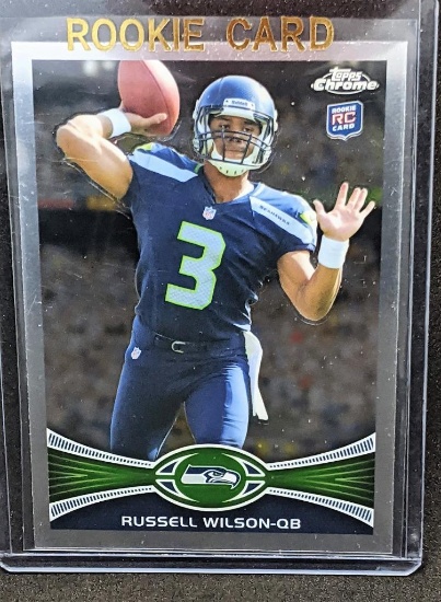 2012 Russell Wilson Topps Chrome NFL Football Rookie Card