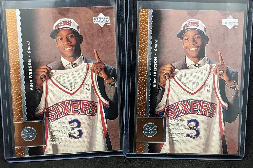 At Auction: TOPPS BASKETBALL CARDS - JORDAN, IVERSON, BRYANT & MORE