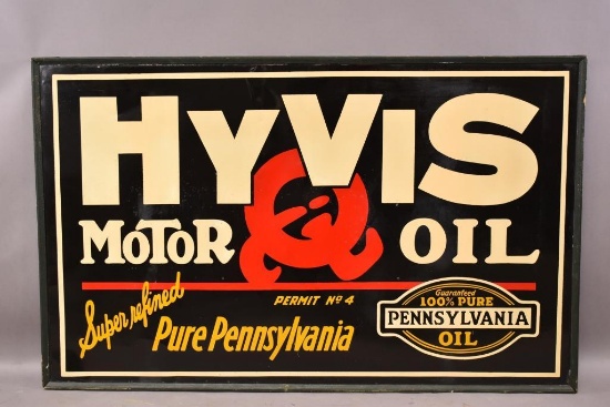 HyVis Motor Oil w/ Logo Metal Sign (TAC)