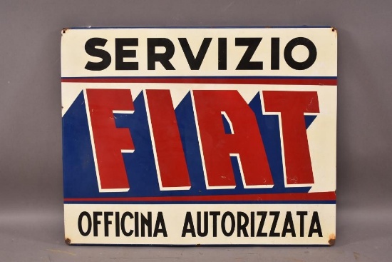 Fiat Servizio Metal Sign