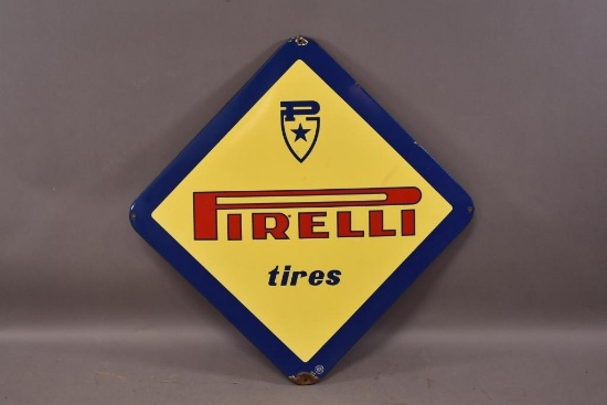 Pirelli Tires w/ Logo Porcelain Sign (TAC)