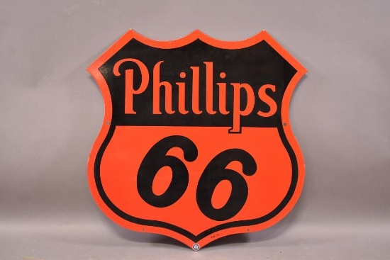 Phillips 66 (red & black) Porcelain Sign (TAC)