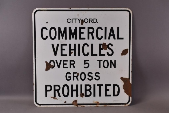 Commercial Vehicles over 5 ton Prohibited