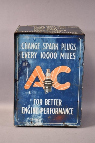 AC Spark Plugs Metal Counter-Top Cabinet